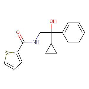 N-(2-cyclopropyl-2-hydroxy-2-phenylethyl)thiophene-2-carboxamide