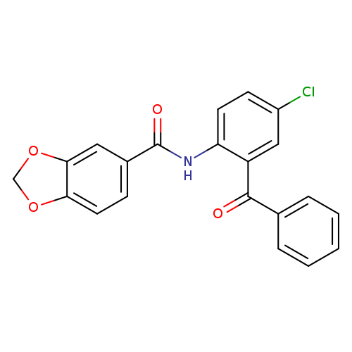 N-(2-benzoyl-4-chlorophenyl)-2H-1,3-benzodioxole-5-carboxamide