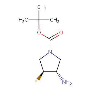 1-Pyrrolidinecarboxylic acid, 3-amino-4-fluoro-, 1,1-dimethylethyl ester, (3S,4S)-