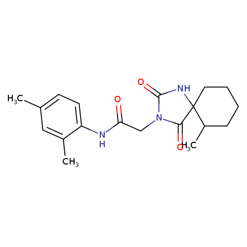 N-(2,4-dimethylphenyl)-2-{6-methyl-2,4-dioxo-1,3-diazaspiro[4.5]decan-3-yl}acetamide
