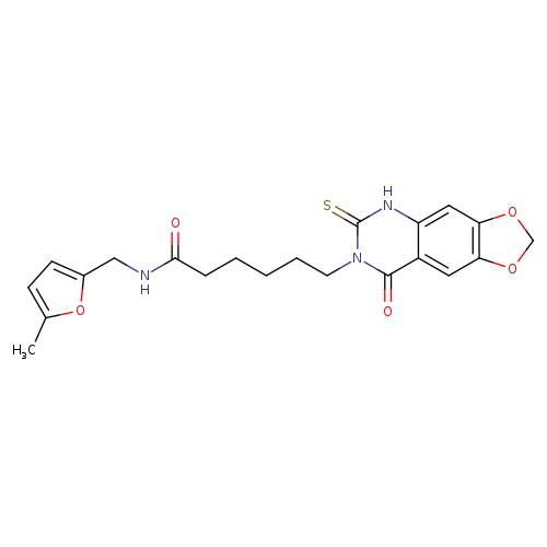 N-[(5-methylfuran-2-yl)methyl]-6-{8-oxo-6-sulfanylidene-2H,5H,6H,7H,8H-[1,3]dioxolo[4,5-g]quinazolin-7-yl}hexanamide