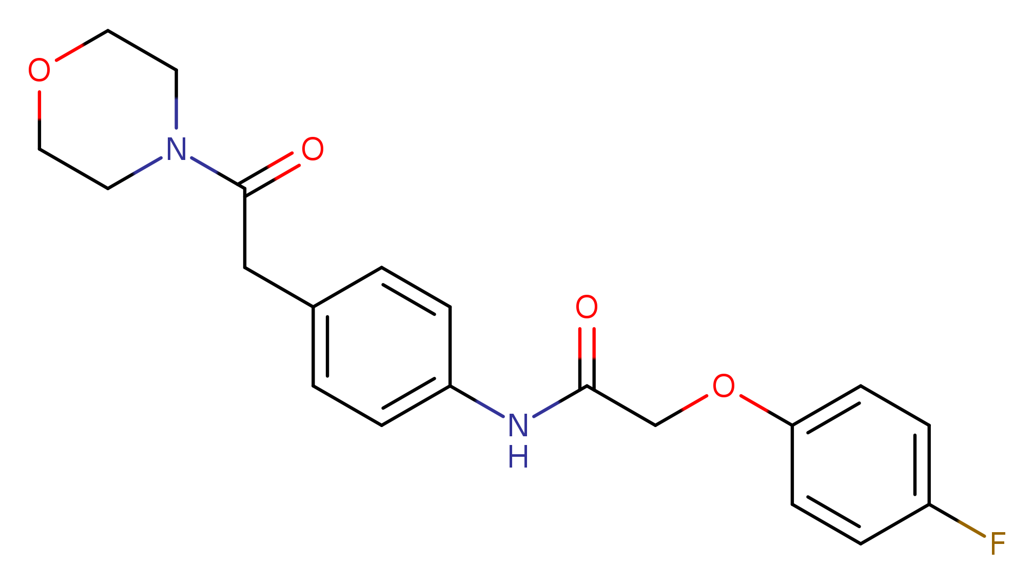 2-(4-fluorophenoxy)-N-{4-[2-(morpholin-4-yl)-2-oxoethyl]phenyl}acetamide
