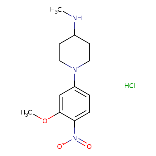4-Piperidinamine, 1-(3-methoxy-4-nitrophenyl)-N-methyl-, hydrochloride (1:1)