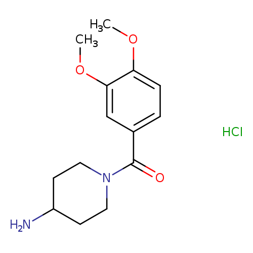 1-(3,4-dimethoxybenzoyl)piperidin-4-amine hydrochloride