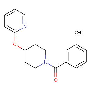 2-{[1-(3-methylbenzoyl)piperidin-4-yl]oxy}pyridine