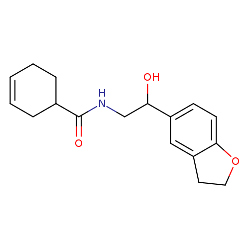 N-[2-(2,3-dihydro-1-benzofuran-5-yl)-2-hydroxyethyl]cyclohex-3-ene-1-carboxamide
