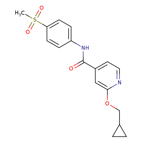 2-(cyclopropylmethoxy)-N-(4-methanesulfonylphenyl)pyridine-4-carboxamide