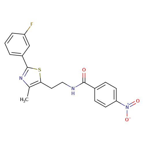 N-{2-[2-(3-fluorophenyl)-4-methyl-1,3-thiazol-5-yl]ethyl}-4-nitrobenzamide