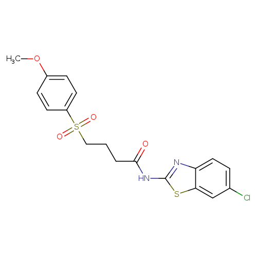 N-(6-chloro-1,3-benzothiazol-2-yl)-4-(4-methoxybenzenesulfonyl)butanamide