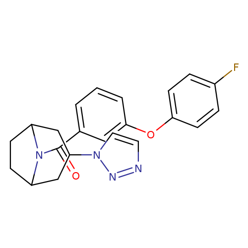 8-[3-(4-fluorophenoxy)benzoyl]-3-(1H-1,2,3-triazol-1-yl)-8-azabicyclo[3.2.1]octane