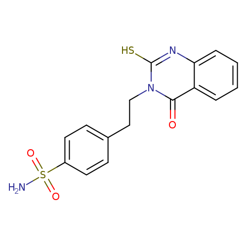 4-[2-(4-oxo-2-sulfanyl-3,4-dihydroquinazolin-3-yl)ethyl]benzene-1-sulfonamide