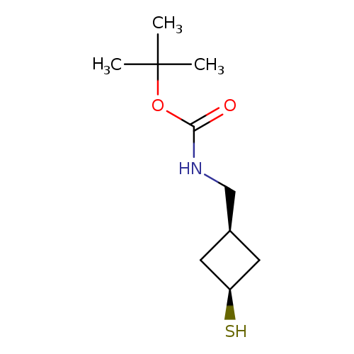 tert-butylN-{[(1s,3s)-3-sulfanylcyclobutyl]methyl}carbamate,cis