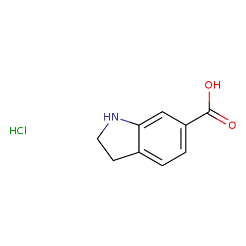 1H-Indole-6-carboxylic acid, 2,3-dihydro-, hydrochloride (1:1)