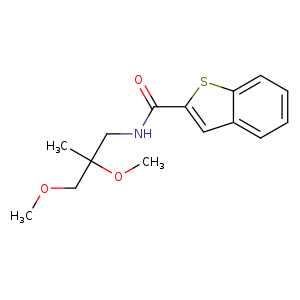 N-(2,3-dimethoxy-2-methylpropyl)-1-benzothiophene-2-carboxamide