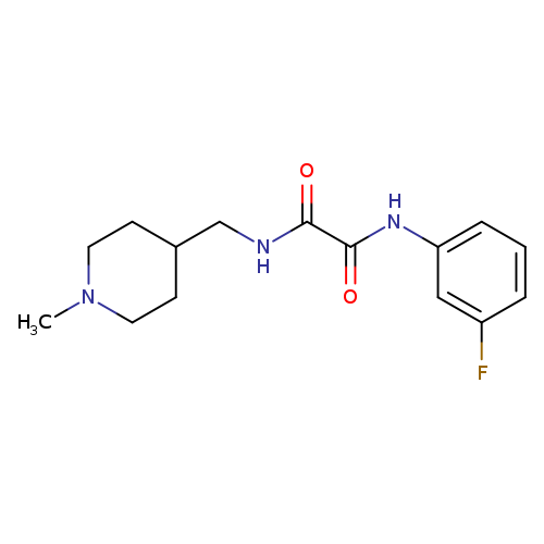 N'-(3-fluorophenyl)-N-[(1-methylpiperidin-4-yl)methyl]ethanediamide