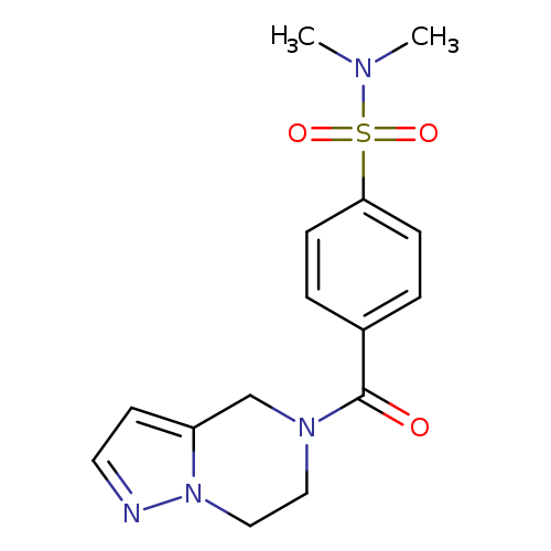N,N-dimethyl-4-{4H,5H,6H,7H-pyrazolo[1,5-a]pyrazine-5-carbonyl}benzene-1-sulfonamide