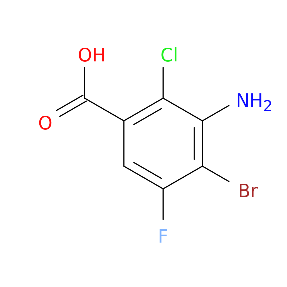 3-amino-4-bromo-2-chloro-5-fluorobenzoic acid