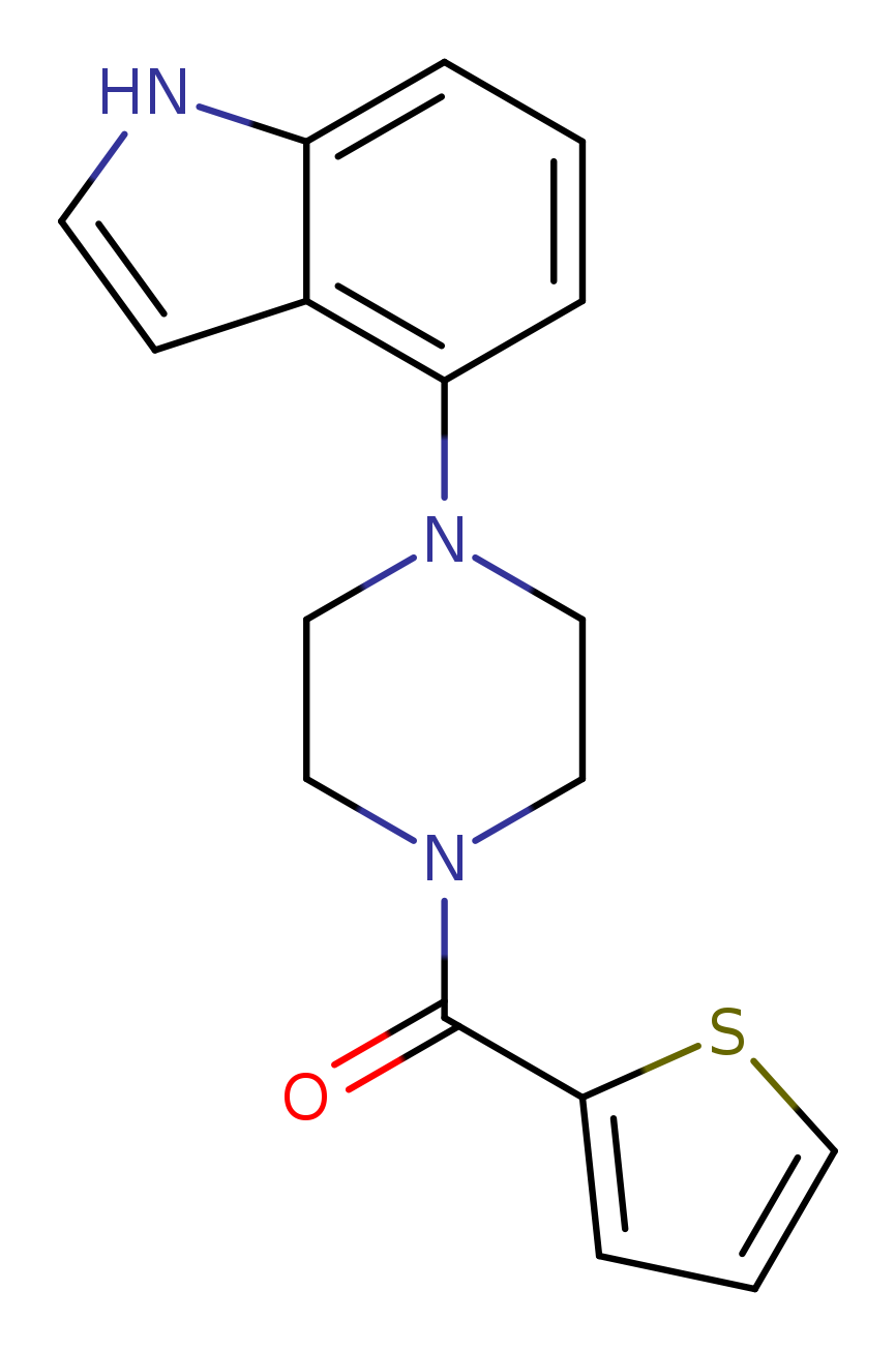 4-[4-(thiophene-2-carbonyl)piperazin-1-yl]-1H-indole