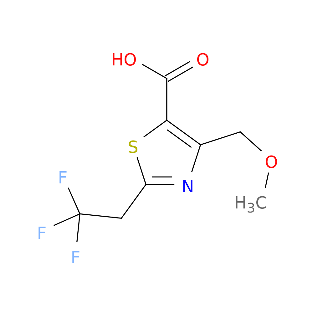4-(methoxymethyl)-2-(2,2,2-trifluoroethyl)-1,3-thiazole-5-carboxylic acid