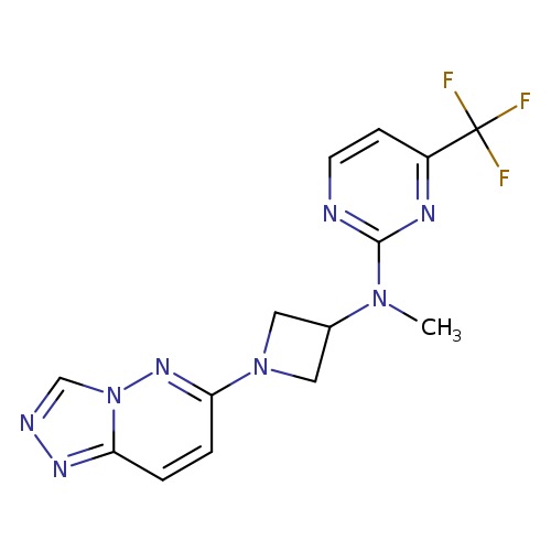 N-methyl-N-(1-{[1,2,4]triazolo[4,3-b]pyridazin-6-yl}azetidin-3-yl)-4-(trifluoromethyl)pyrimidin-2-amine