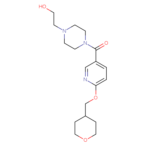 2-(4-{6-[(oxan-4-yl)methoxy]pyridine-3-carbonyl}piperazin-1-yl)ethan-1-ol