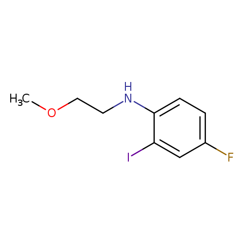 4-fluoro-2-iodo-N-(2-methoxyethyl)aniline