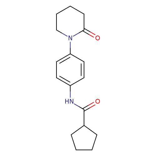 N-[4-(2-oxopiperidin-1-yl)phenyl]cyclopentanecarboxamide