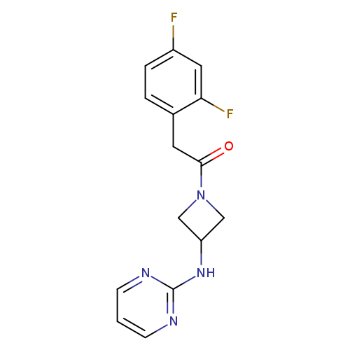 2-(2,4-difluorophenyl)-1-{3-[(pyrimidin-2-yl)amino]azetidin-1-yl}ethan-1-one