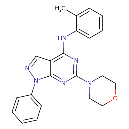 N-(2-methylphenyl)-6-(morpholin-4-yl)-1-phenyl-1H-pyrazolo[3,4-d]pyrimidin-4-amine