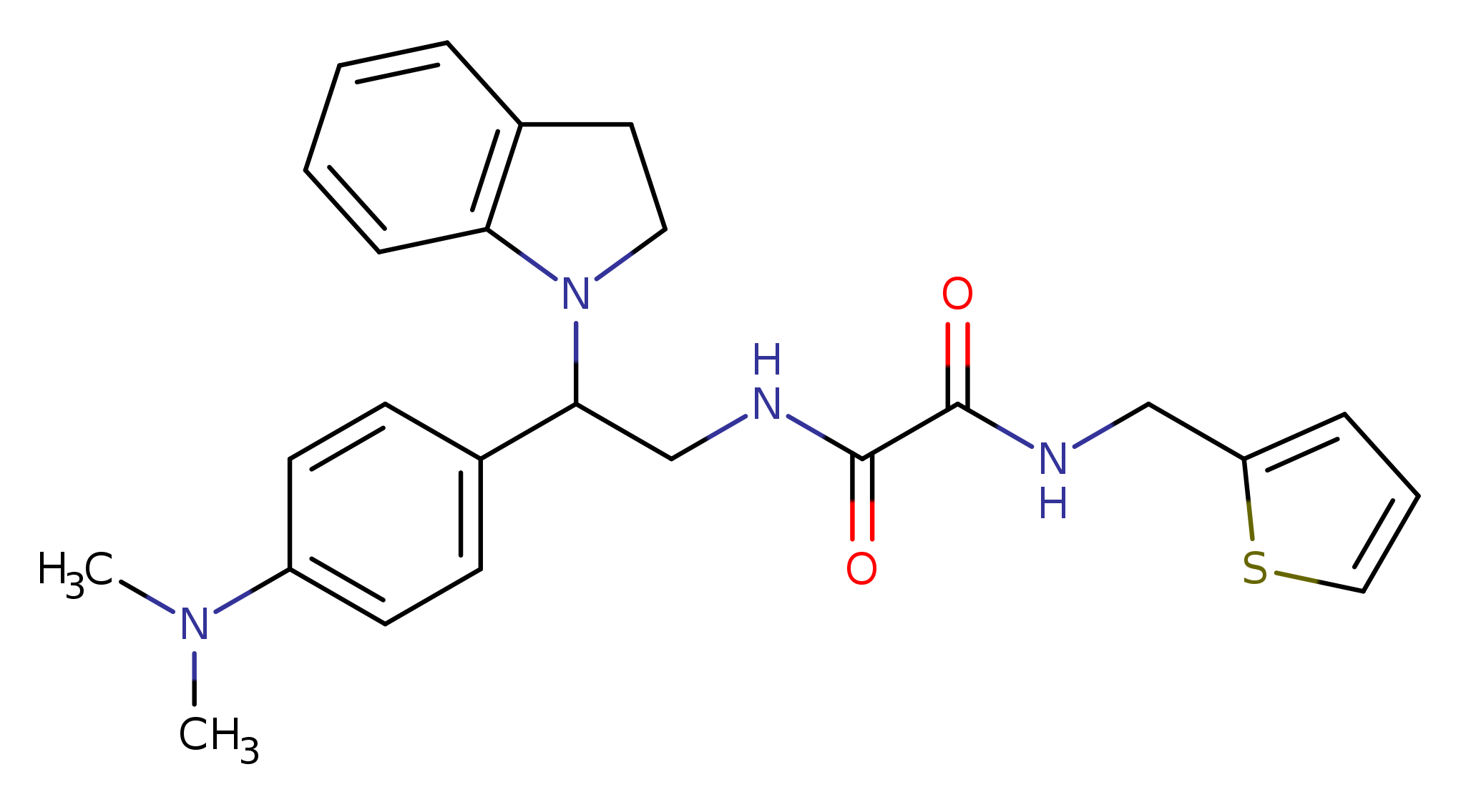 N'-[2-(2,3-dihydro-1H-indol-1-yl)-2-[4-(dimethylamino)phenyl]ethyl]-N-[(thiophen-2-yl)methyl]ethanediamide