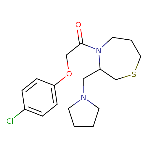 2-(4-chlorophenoxy)-1-{3-[(pyrrolidin-1-yl)methyl]-1,4-thiazepan-4-yl}ethan-1-one