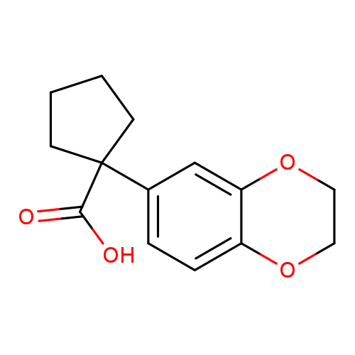 1-(2,3-dihydro-1,4-benzodioxin-6-yl)cyclopentane-1-carboxylic acid