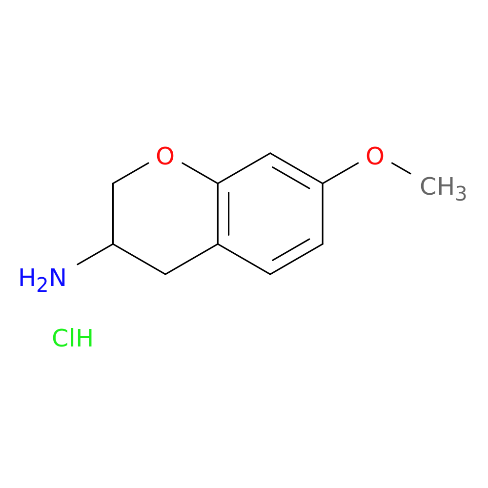7-methoxy-3,4-dihydro-2H-1-benzopyran-3-amine hydrochloride