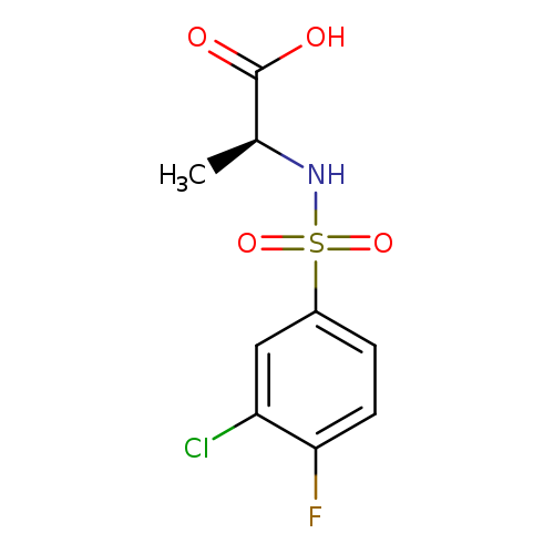 Alanine, N-[(3-chloro-4-fluorophenyl)sulfonyl]-