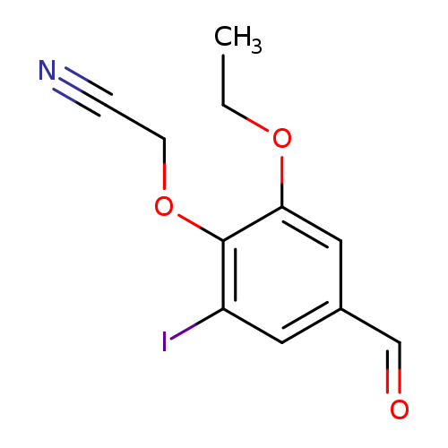 (2-ethoxy-4-formyl-6-iodophenoxy)acetonitrile