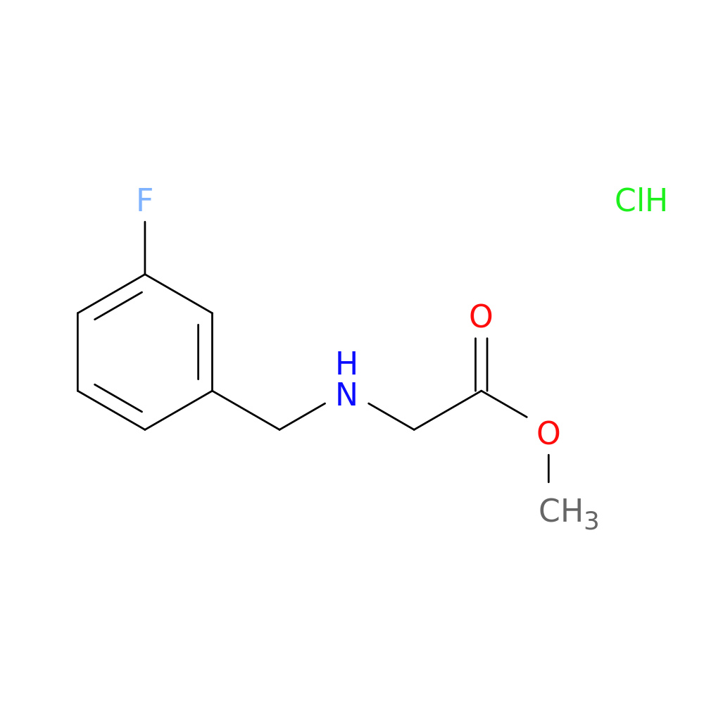 methyl 2-{[(3-fluorophenyl)methyl]amino}acetate hydrochloride