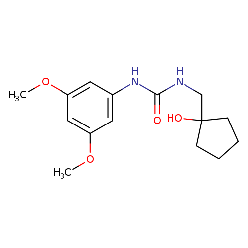 1-(3,5-dimethoxyphenyl)-3-[(1-hydroxycyclopentyl)methyl]urea