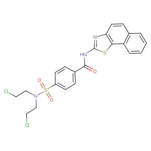 4-[bis(2-chloroethyl)sulfamoyl]-N-{naphtho[2,1-d][1,3]thiazol-2-yl}benzamide