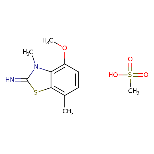 "4-methoxy-3,7-dimethylbenzo[d]thiazol-2(3H)-imine methanesulfonate"