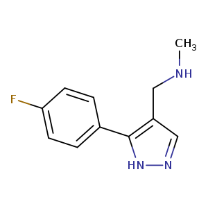 N-([5-(4-Fluorophenyl)-1h-pyrazol-4-yl]methyl)-n-methylamine
