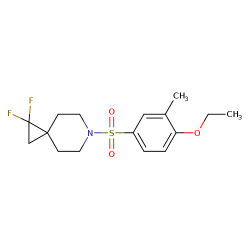 6-(4-ethoxy-3-methylbenzenesulfonyl)-1,1-difluoro-6-azaspiro[2.5]octane