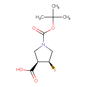 CIS-1-(TERT-BUTOXYCARBONYL)-4-FLUOROPYRROLIDINE-3-CARBOXYLIC ACID
