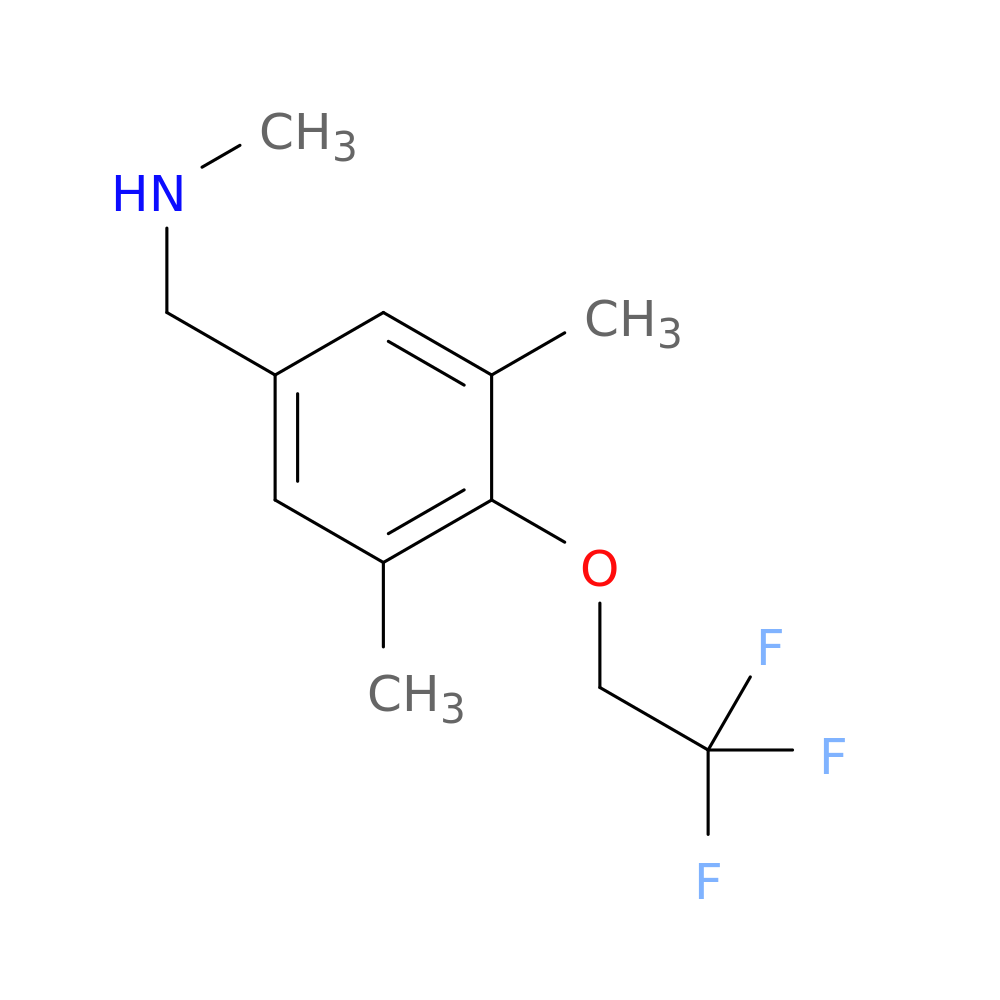{[3,5-dimethyl-4-(2,2,2-trifluoroethoxy)phenyl]methyl}(methyl)amine