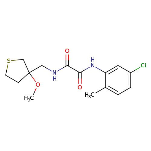 N'-(5-chloro-2-methylphenyl)-N-[(3-methoxythiolan-3-yl)methyl]ethanediamide