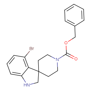 benzyl 4-bromospiro[1,2-dihydroindole-3,4'-piperidine]-1'-carboxylate