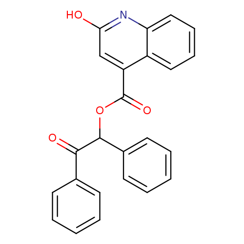 2-oxo-1,2-diphenylethyl 2-hydroxy-4-quinolinecarboxylate