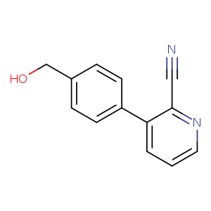 3-[4-(Hydroxymethyl)phenyl]pyridine-2-carbonitrile
