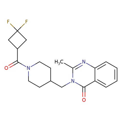 3-{[1-(3,3-difluorocyclobutanecarbonyl)piperidin-4-yl]methyl}-2-methyl-3,4-dihydroquinazolin-4-one