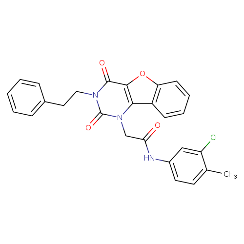 N-(3-chloro-4-methylphenyl)-2-[4,6-dioxo-5-(2-phenylethyl)-8-oxa-3,5-diazatricyclo[7.4.0.0^{2,7}]trideca-1(9),2(7),10,12-tetraen-3-yl]acetamide