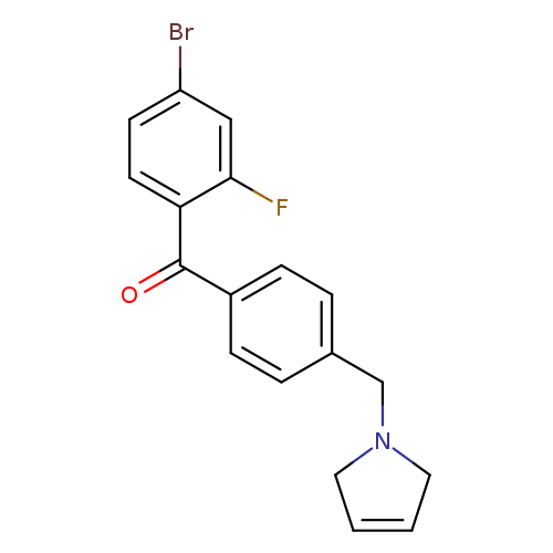 (4-Bromo-2-fluorophenyl)(4-((2,5-dihydro-1H-pyrrol-1-yl)methyl)phenyl)methanone